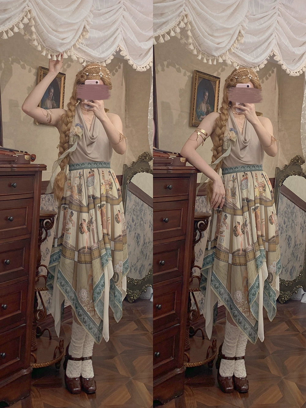 【受注予約6/12まで】Papyrus Story イレギュラーヘムスカート