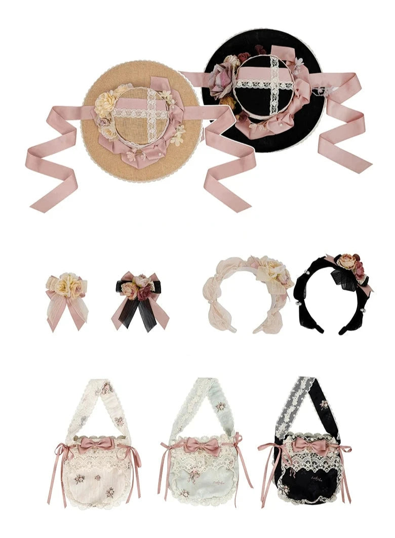 [Only available with simultaneous purchase] Roses Bouquet Hats, headbands and other accessories
