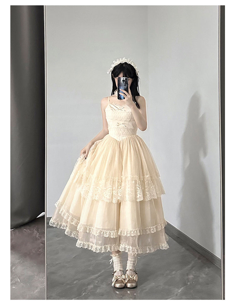 Forest Fairy Design Lace Jumper Skirt
