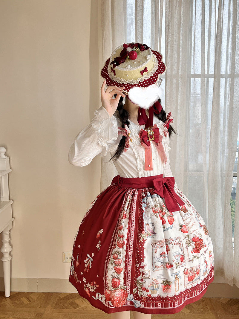 Strawberry Manor プリントスカート