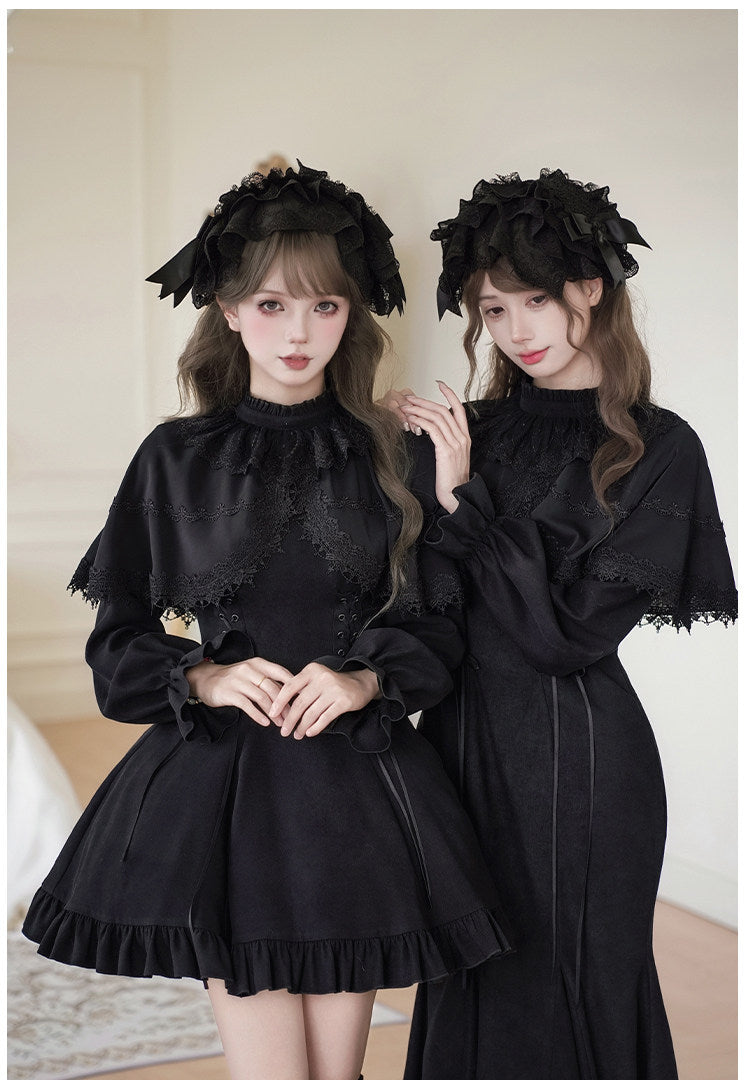 Nocturne Veil ミニ丈ワンピース