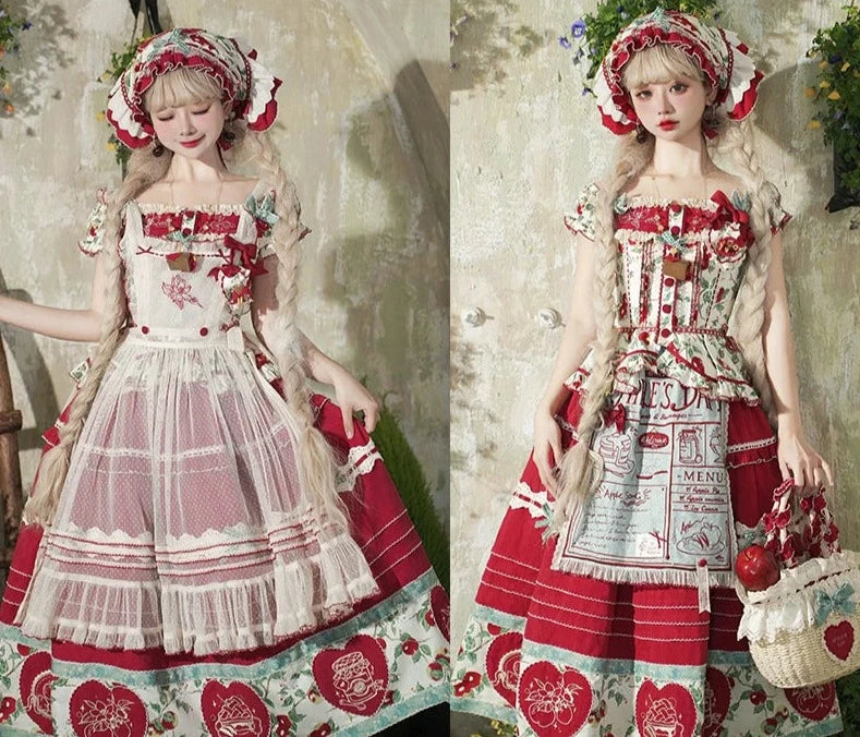 [Sale period has ended] Apple Paradise Tops &amp; Skirt Set/Long Length