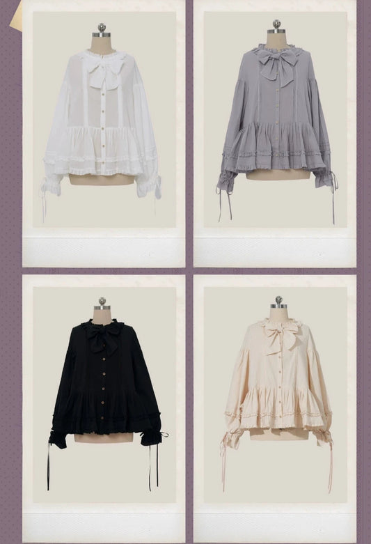 [Pre-orders until 9/9] Bouquets for Autumn Days Ribbon Blouse