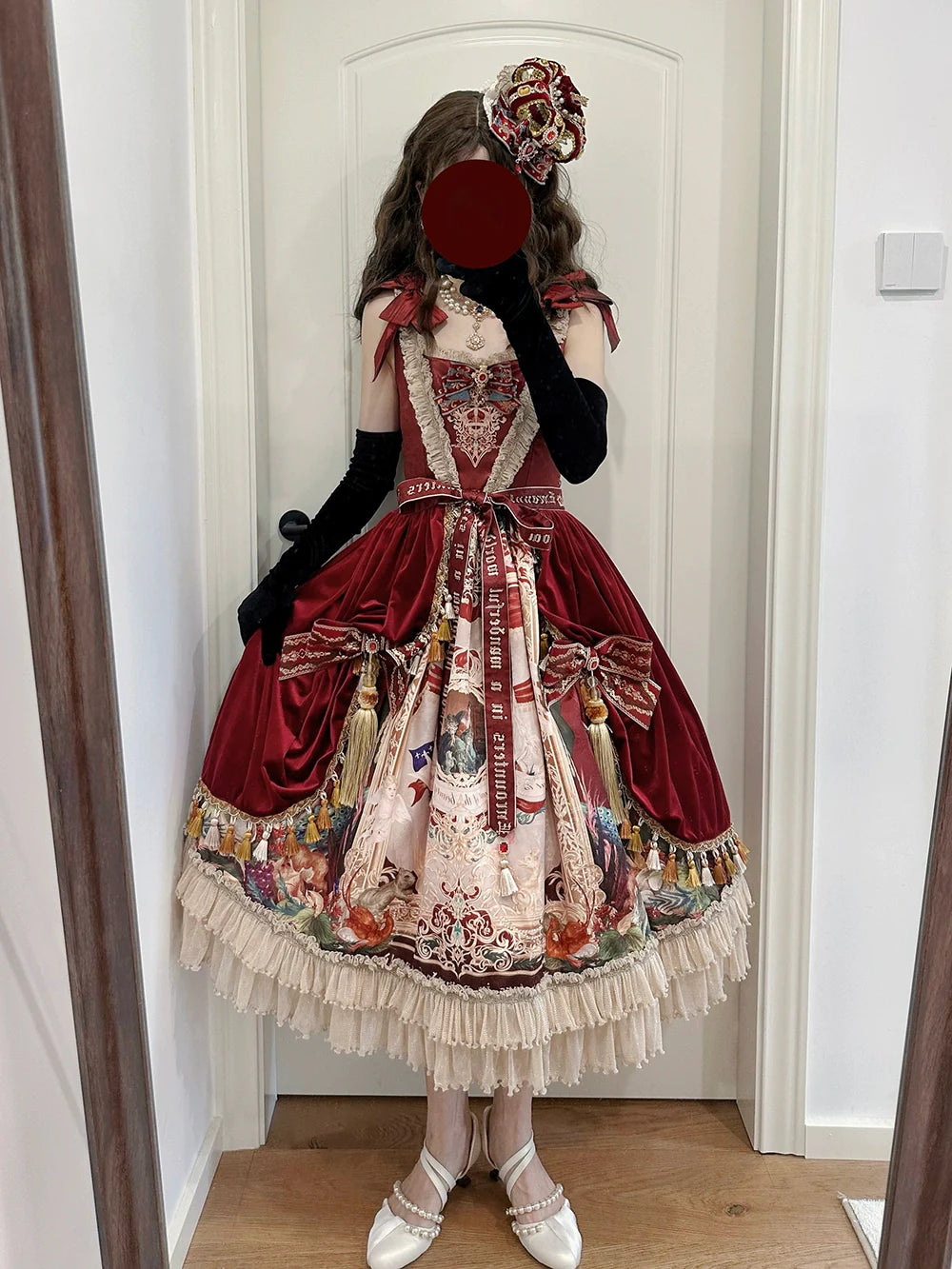 [Pre-order] Wanhua Mirror Western Aristocrat Style Jumper Skirt