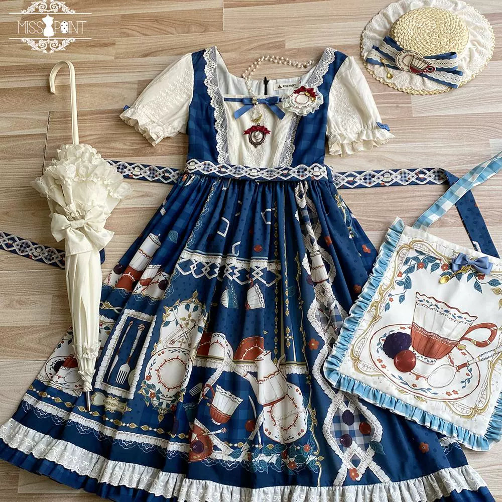 [Pre-order] Picnic Tea Party Square Neck Dress