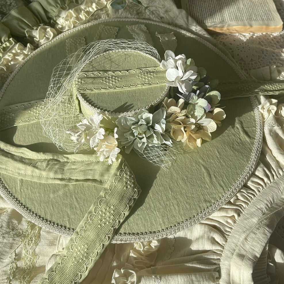 [Only available when purchased together] Fourteen-line poems Head dresses, hats, cloth belts, corsages and other accessories