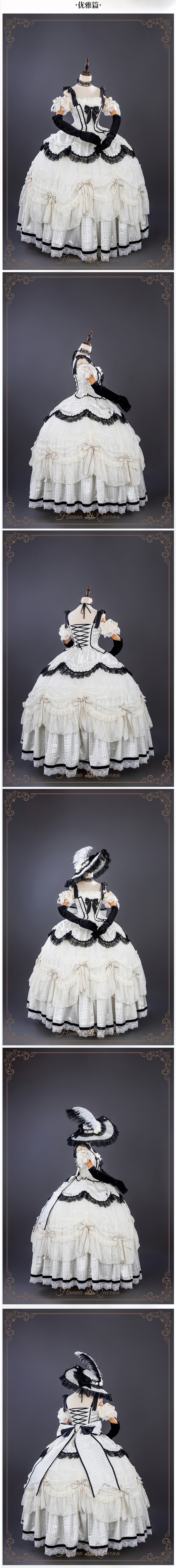 【受注予約11/23まで】The Nightingale of Paris モノトーンドレス・エレガントタイプ