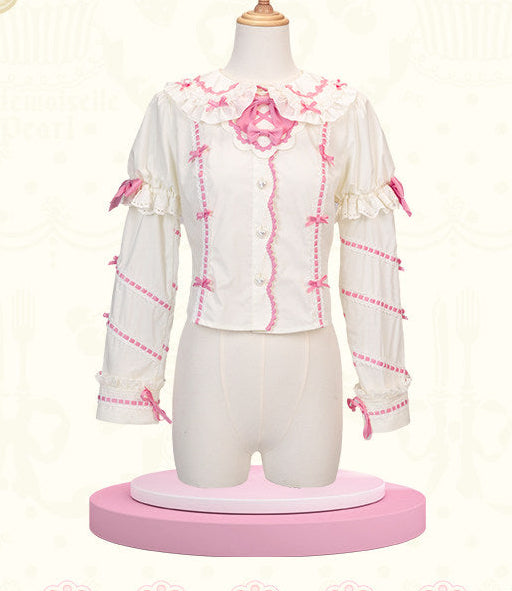 【受注予約1/26まで】Sweet Cup Cake リボンブラウス