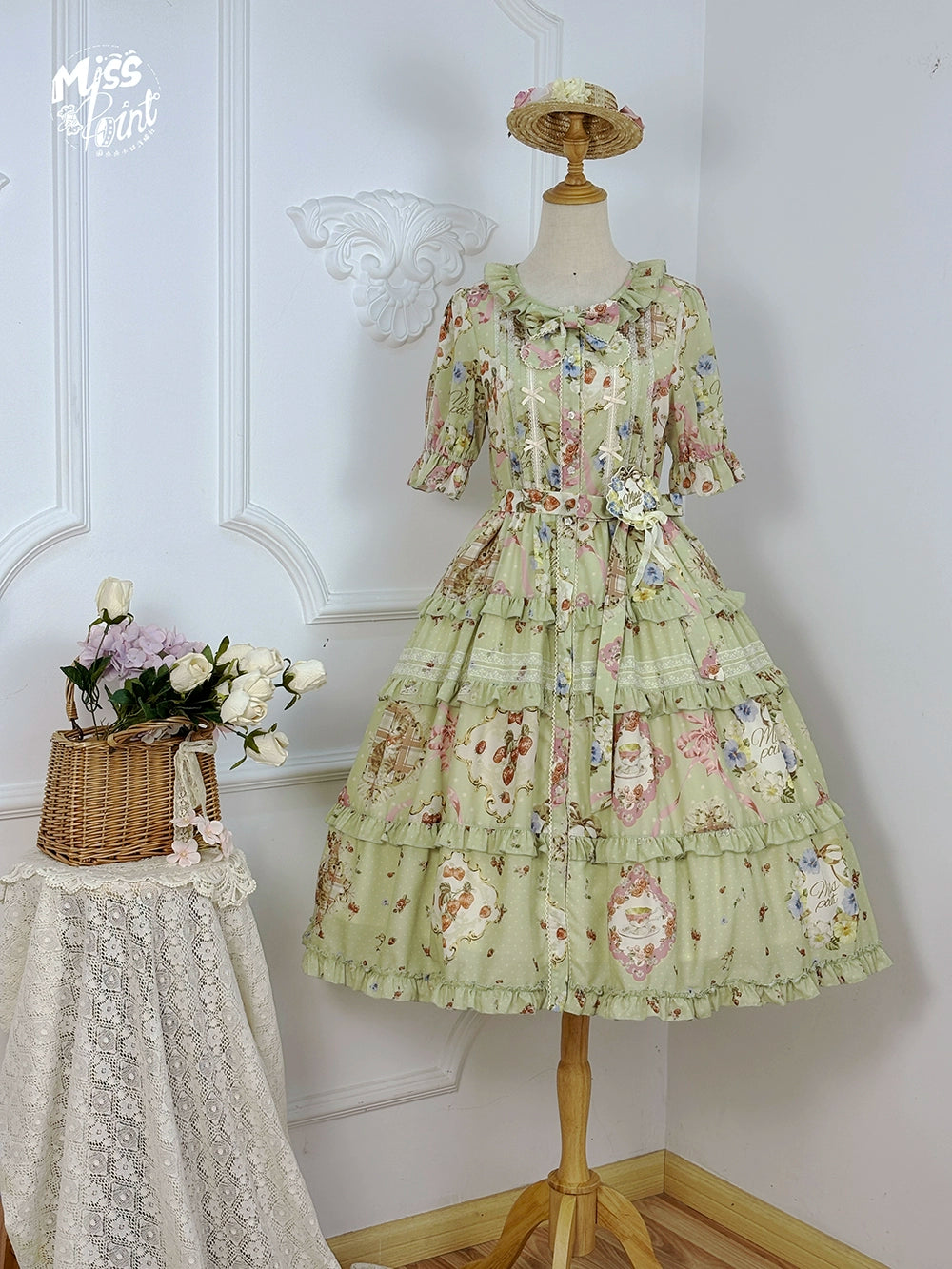 [Pre-orders available until 2/19] Cat Rose Tea Party Daily Dress