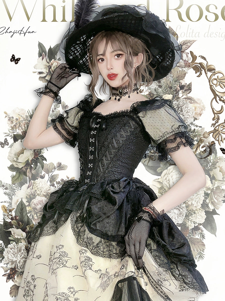 [Pre-orders available until 5/19] Withered Rose with corset overskirt