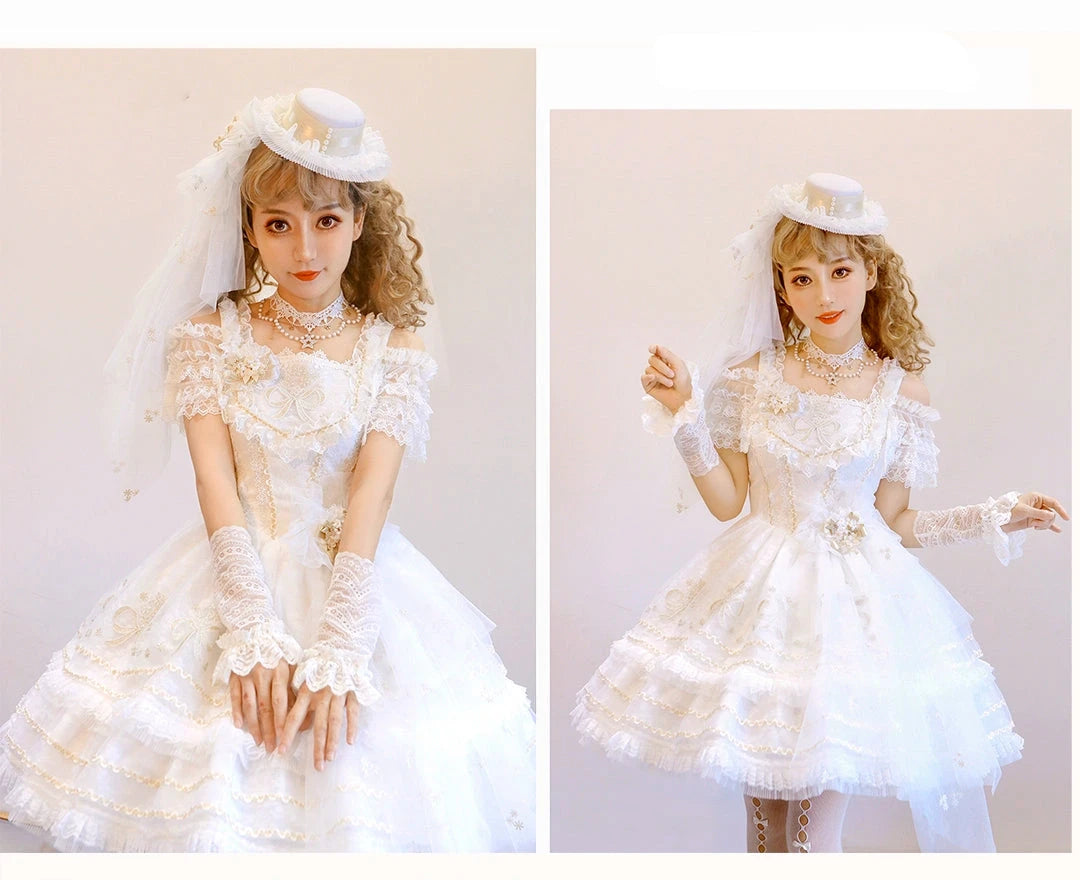 Snow Dream Dance Flower Jumper Skirt