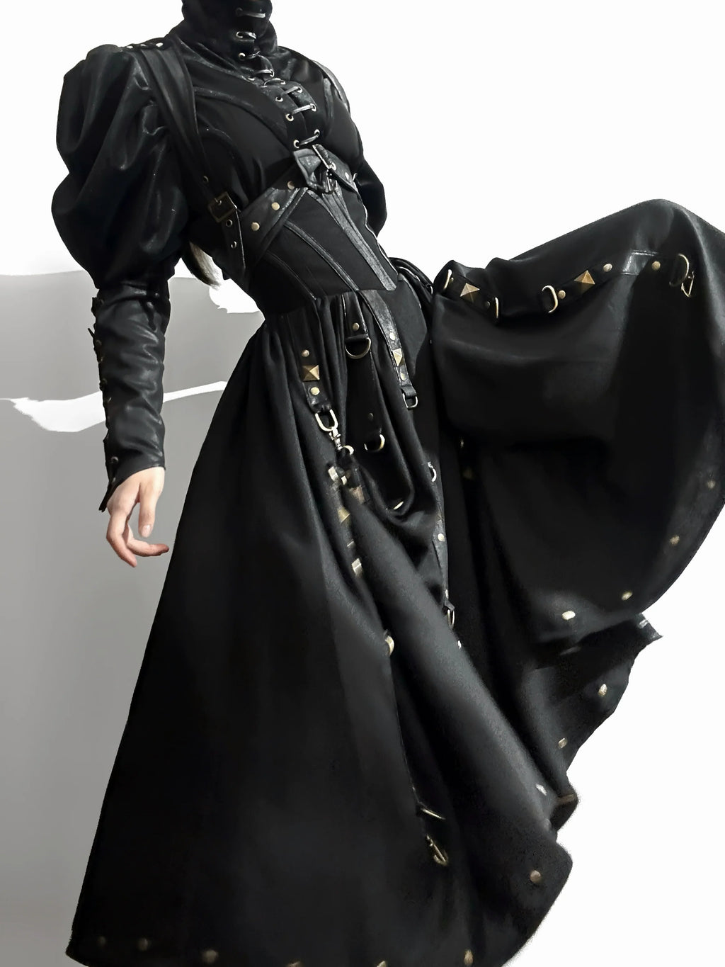 [Pre-order] Ghost Ship Faux Leather Top and Jumper Skirt