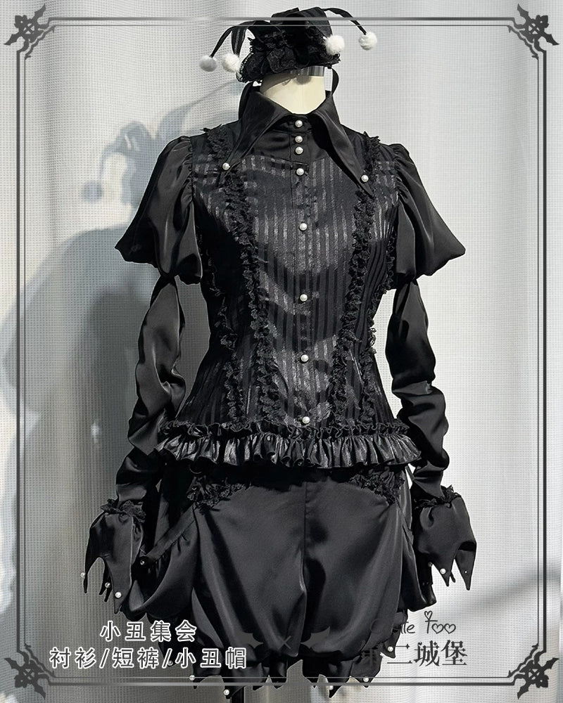 Clown Party 皇子系ブラウスとショートパンツのセットアップ