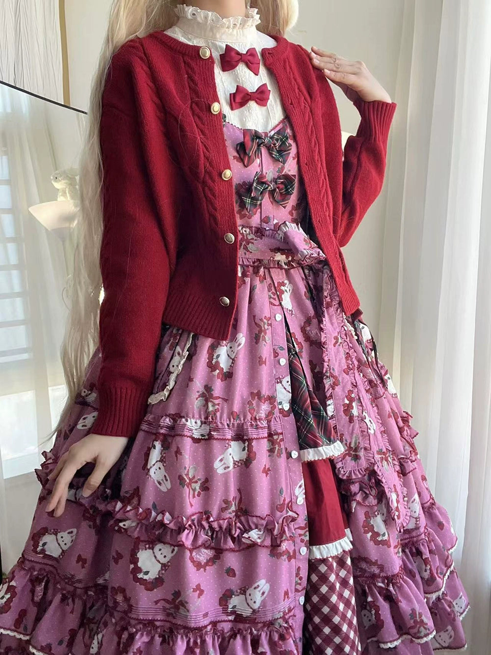 【予約販売】Sweet Berry Rabbit ニットカーディガン