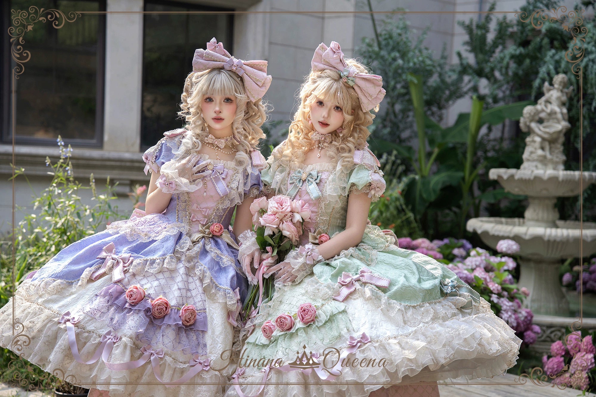 Mirror Snow White プリンセススイートドレス・パステルグリーン