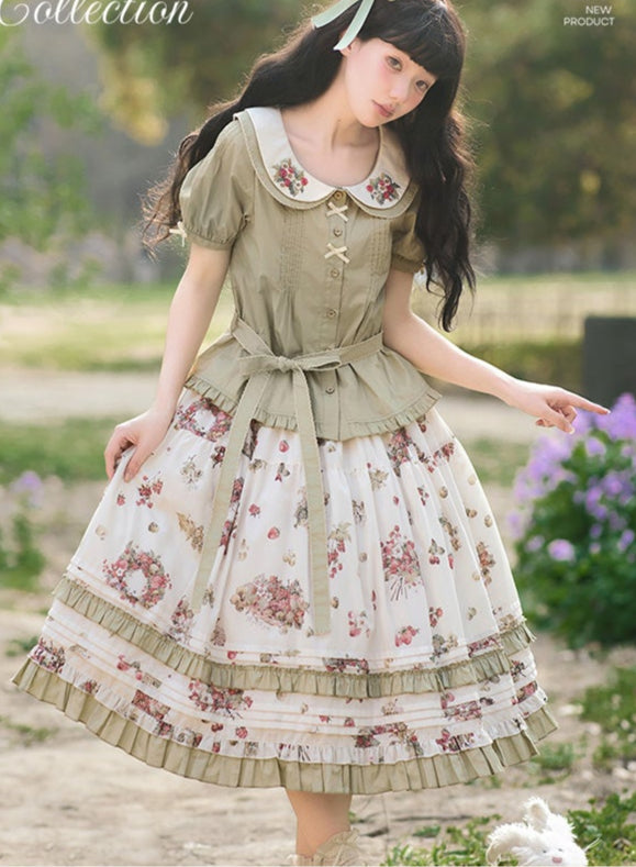 【受注予約4/23まで】Wild Berry Collection プリントスカート