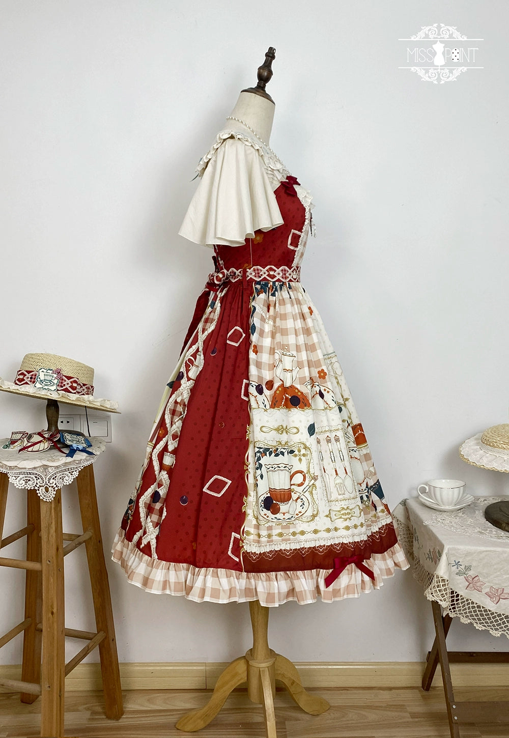 【予約販売】Picnic Tea Party ジャンパースカート