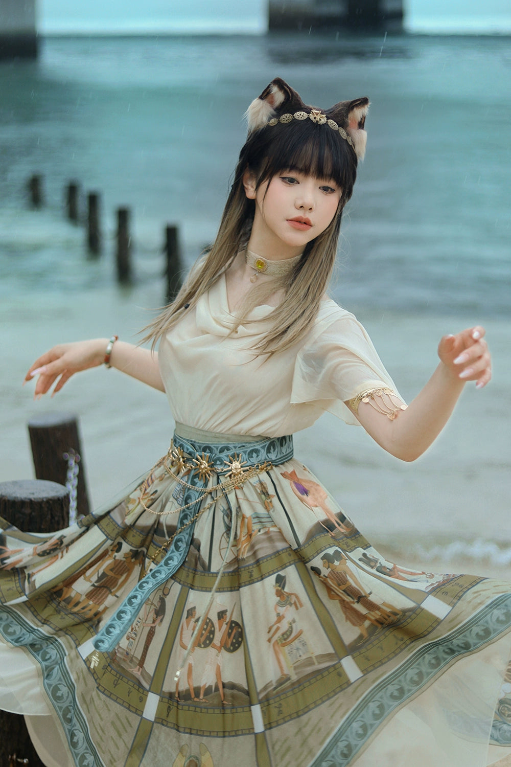 【受注予約6/12まで】Papyrus Storyイレギュラーヘムワンピース