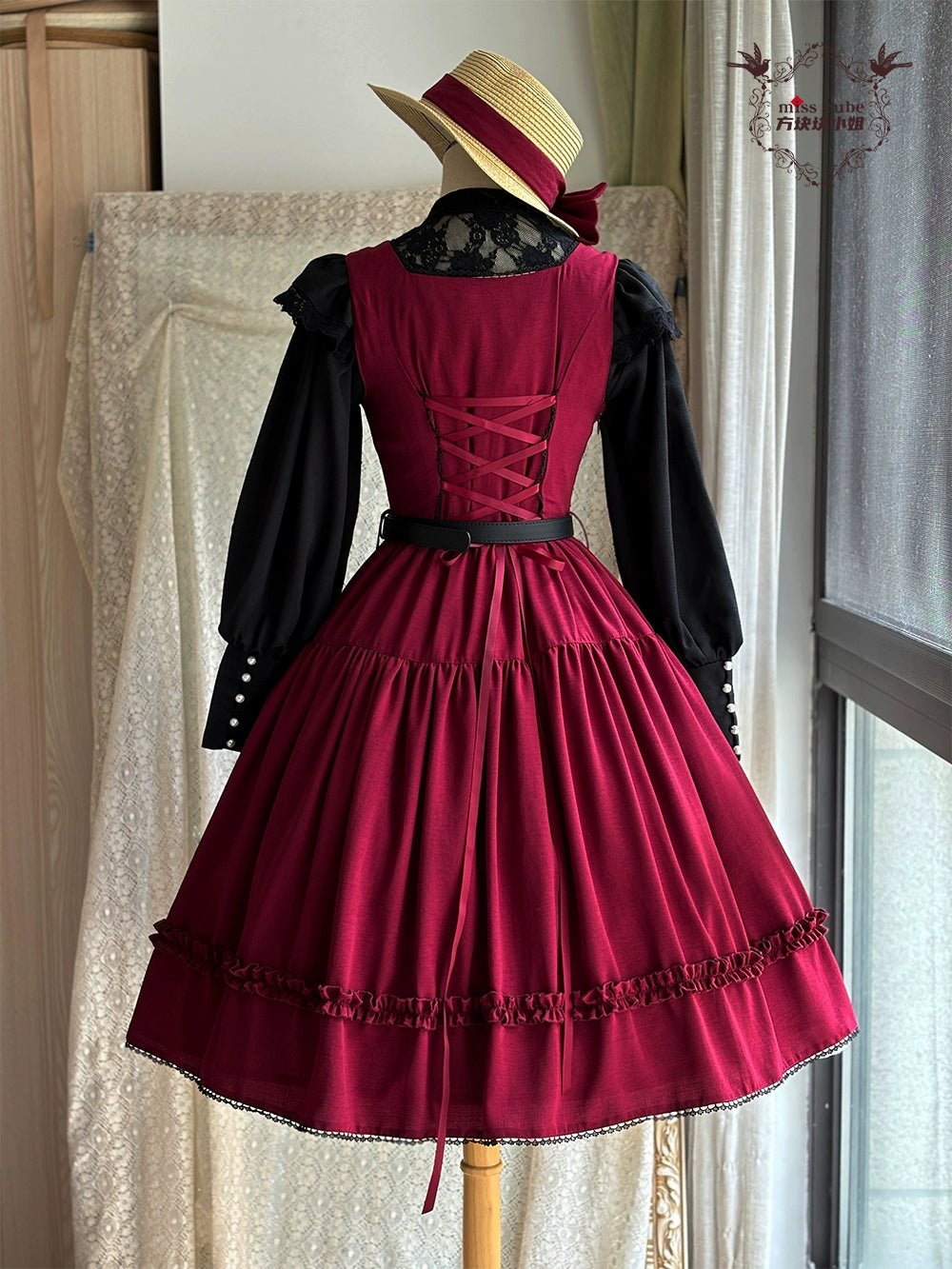 【予約販売】Sketch Wild Rose ジャンパースカート 無地タイプ