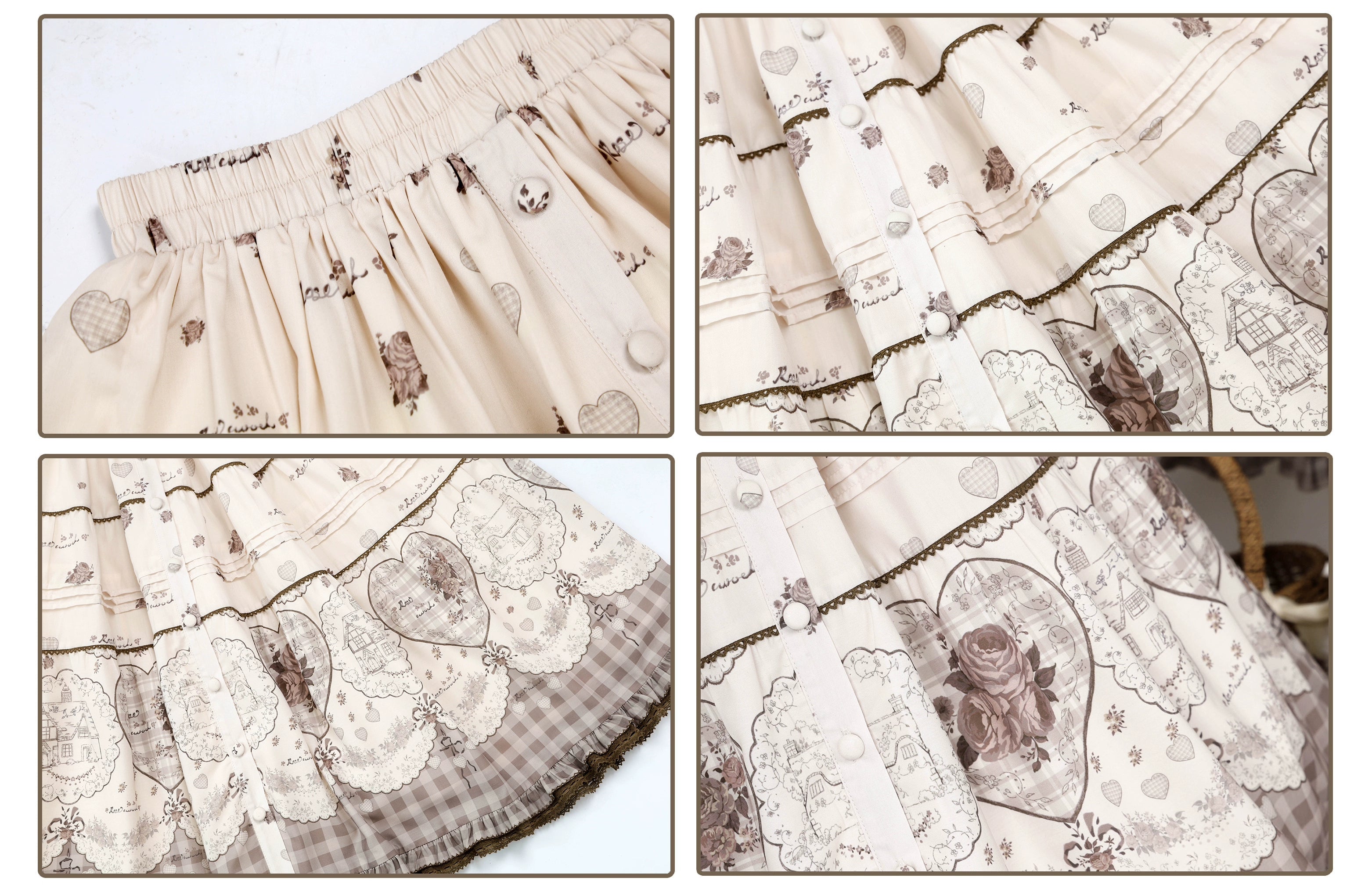 【受注予約2/12まで】Sepia Rose Town スカート