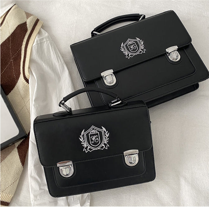 スクール風 ショルダーストラップ付3wayバッグ