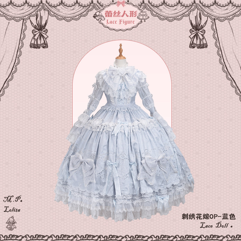 【受注予約12/23まで】Lace Figure 刺繍ラグジュアリードレス