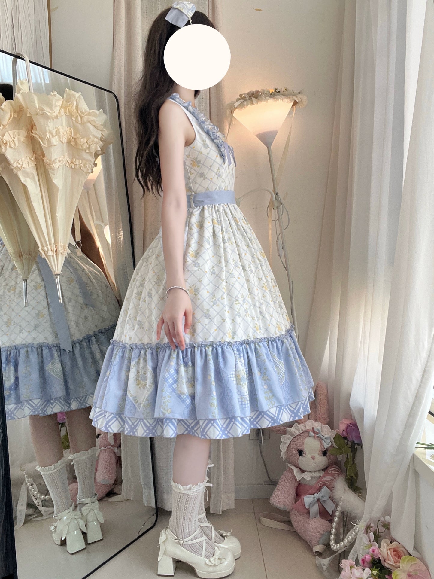 【受注予約7/14まで】Pathwork Garden カントリー風ジャンパースカート