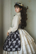 【予約販売】Antique Flower Wall ハイウエストスカート