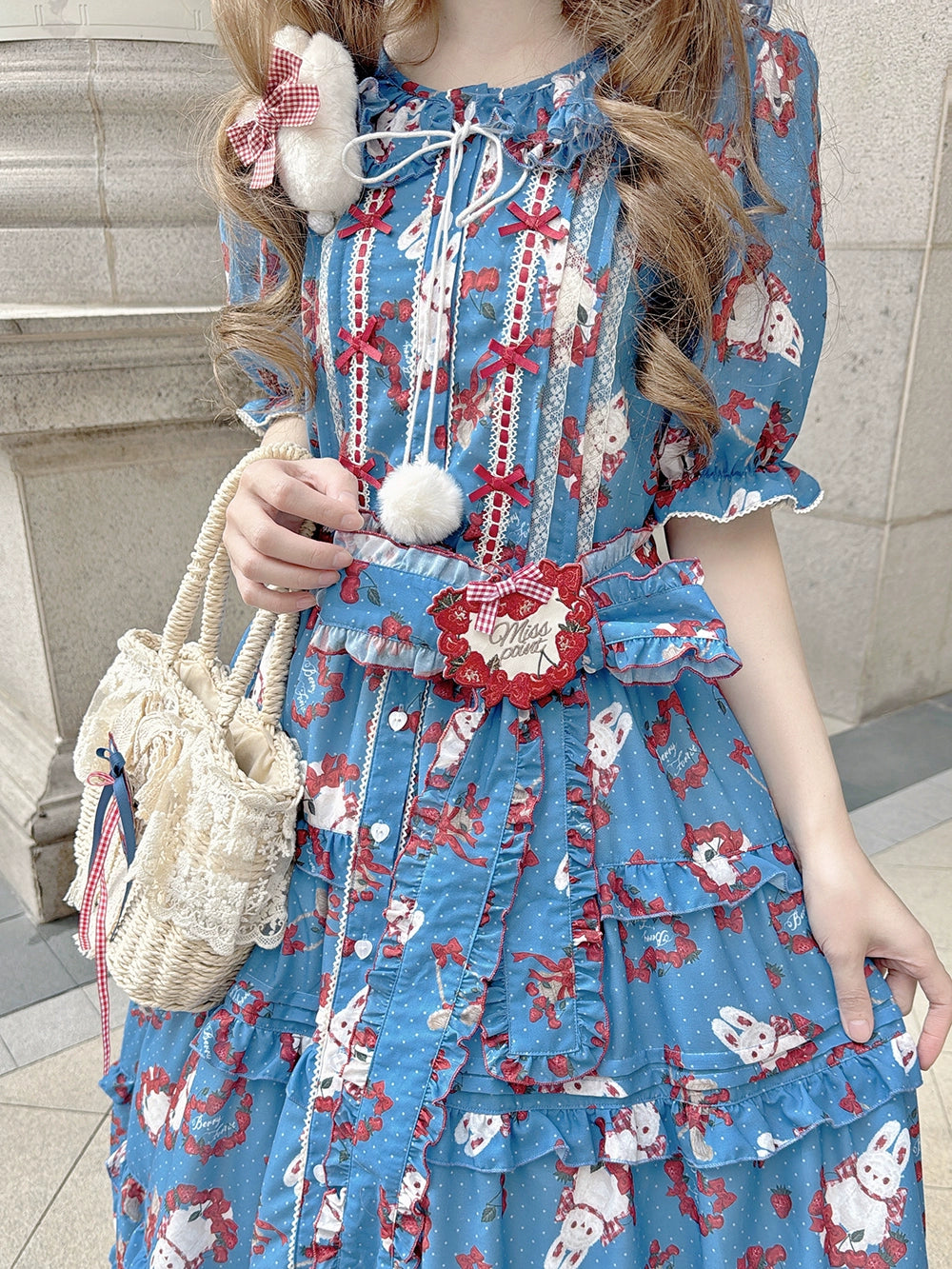 【予約販売】Sweet Berry Rabbit 半袖ワンピース