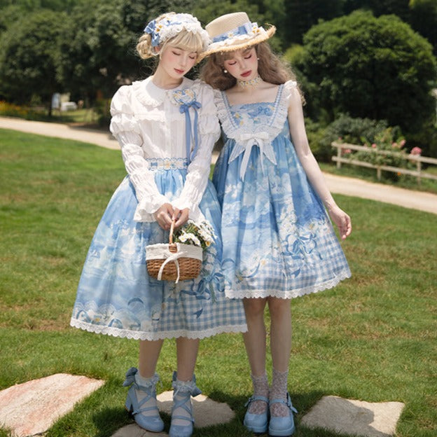 [Sale period ended] Daisy and Sky high waist jumper skirt