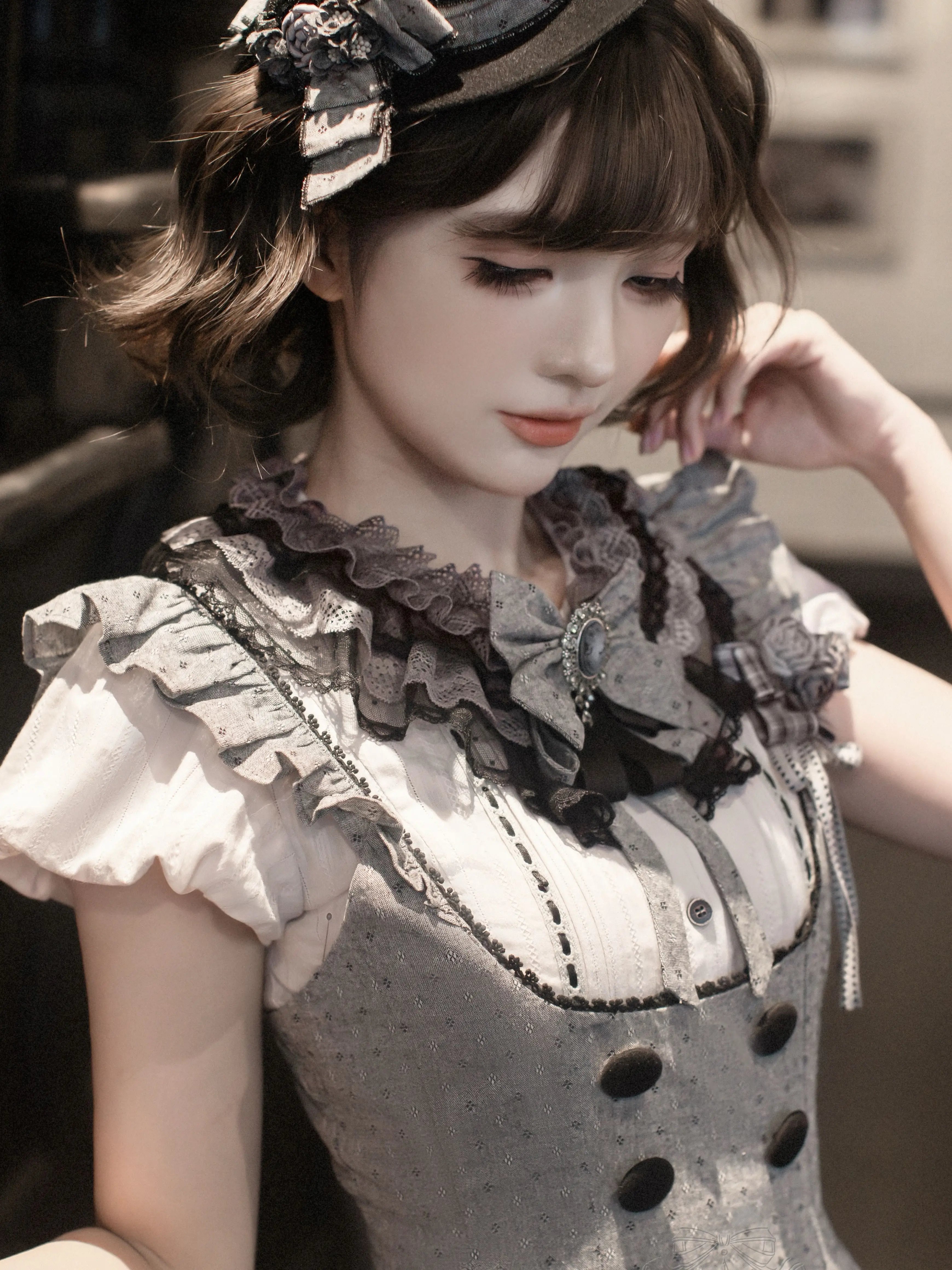【受注予約6/17まで】Grey Poetry クラシカルジャンパースカート