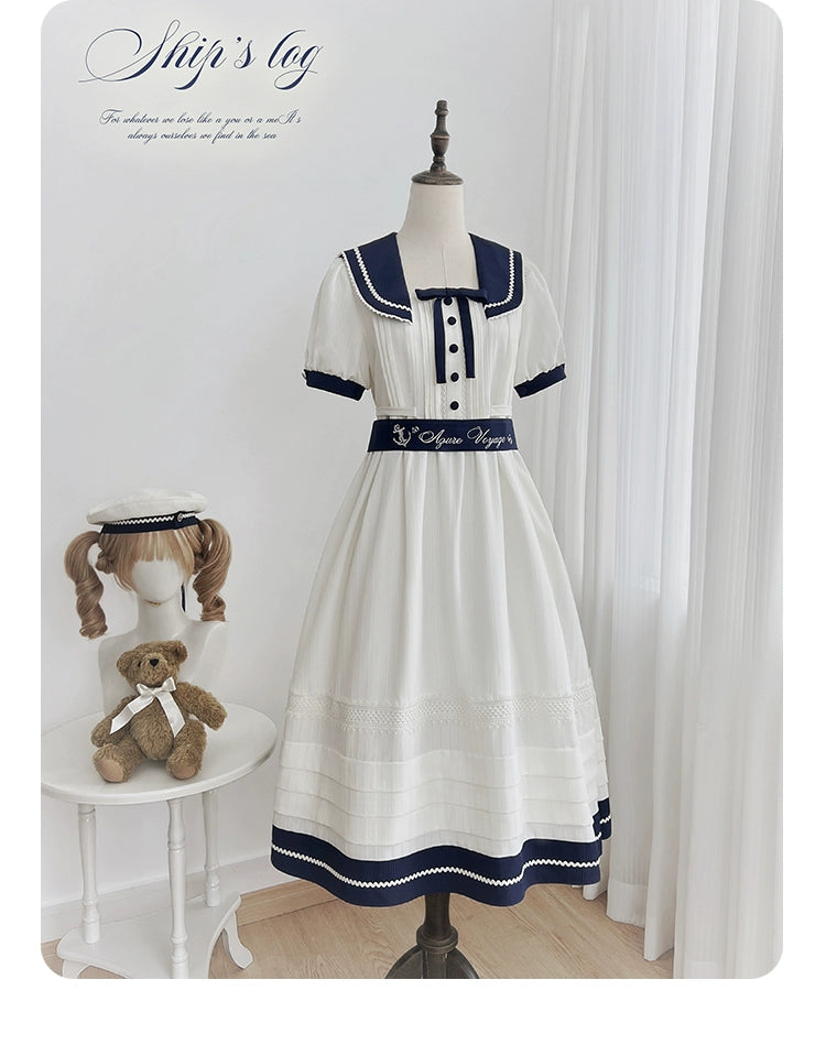 【受注予約7/23まで】Voyage Poem クラシカルマリンワンピース