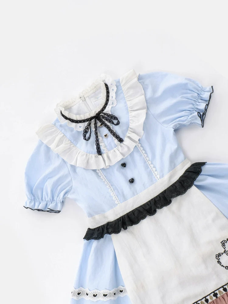EAT ME Bunny ears Alice short sleeve dress