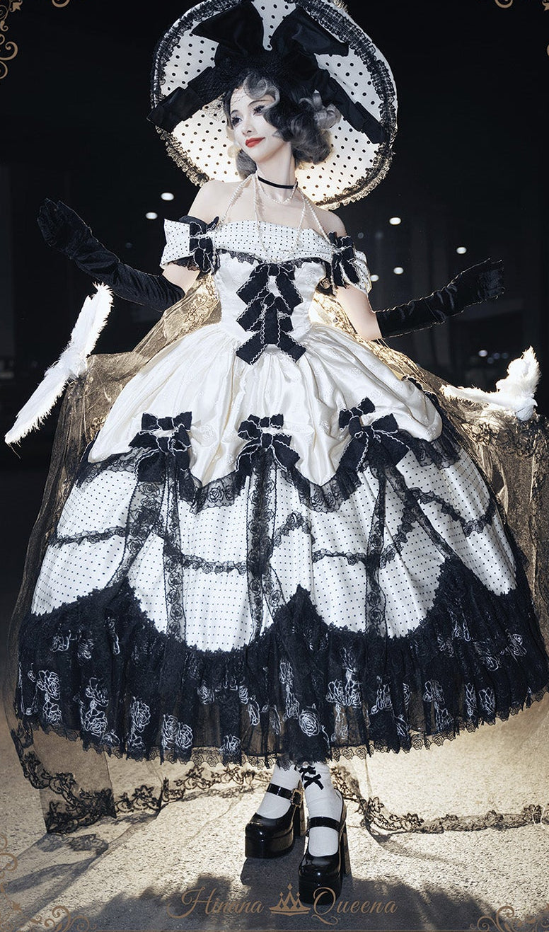 【受注予約11/23まで】The Nightingale of Paris モノトーンドレス・リボンタイプ