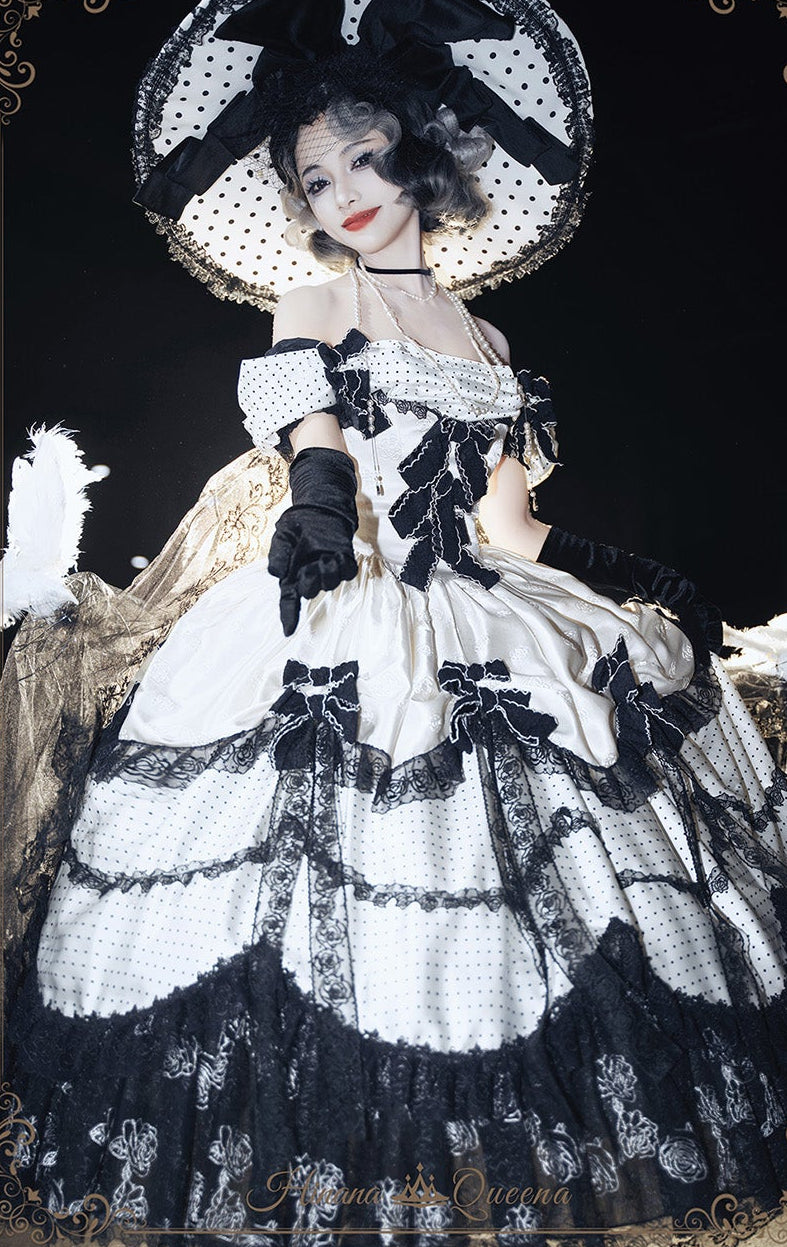 【受注予約11/23まで】The Nightingale of Paris モノトーンドレス・リボンタイプ