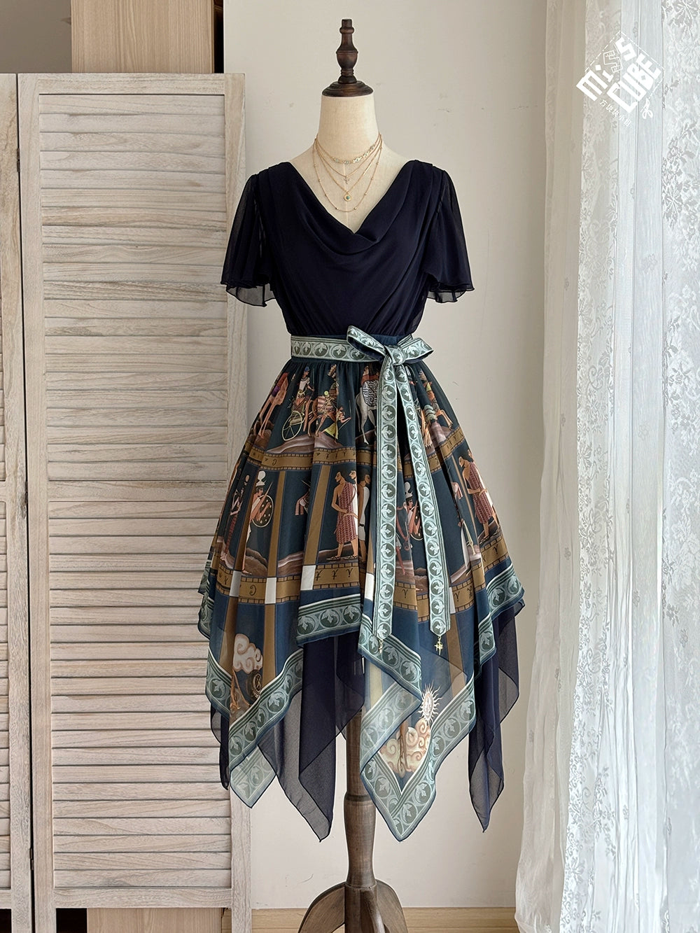 【受注予約6/12まで】Papyrus Storyイレギュラーヘムワンピース