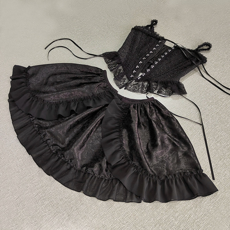 [Sale Period Ended] Withered Rose Corset with Overskirt