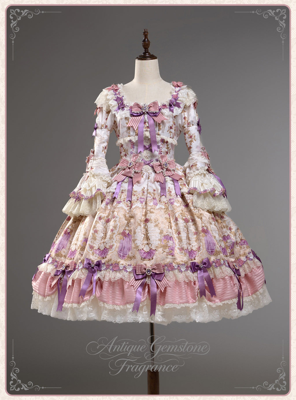 【受注予約6/16まで】Antique Gemstone Fragrance 姫袖ドレス単品