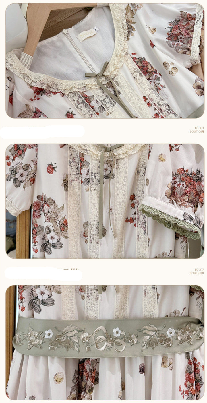 【受注予約4/23まで】Wild Berry Collection ラウンドネックワンピース