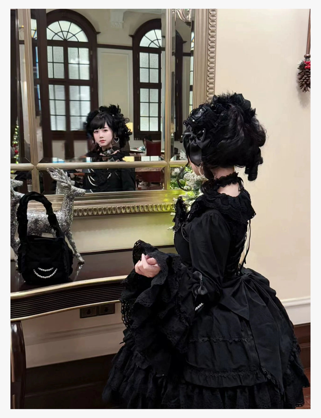 [Pre-orders available until 2/16] Pure Love Heart Language Ribbon and Lace Jumper Skirt