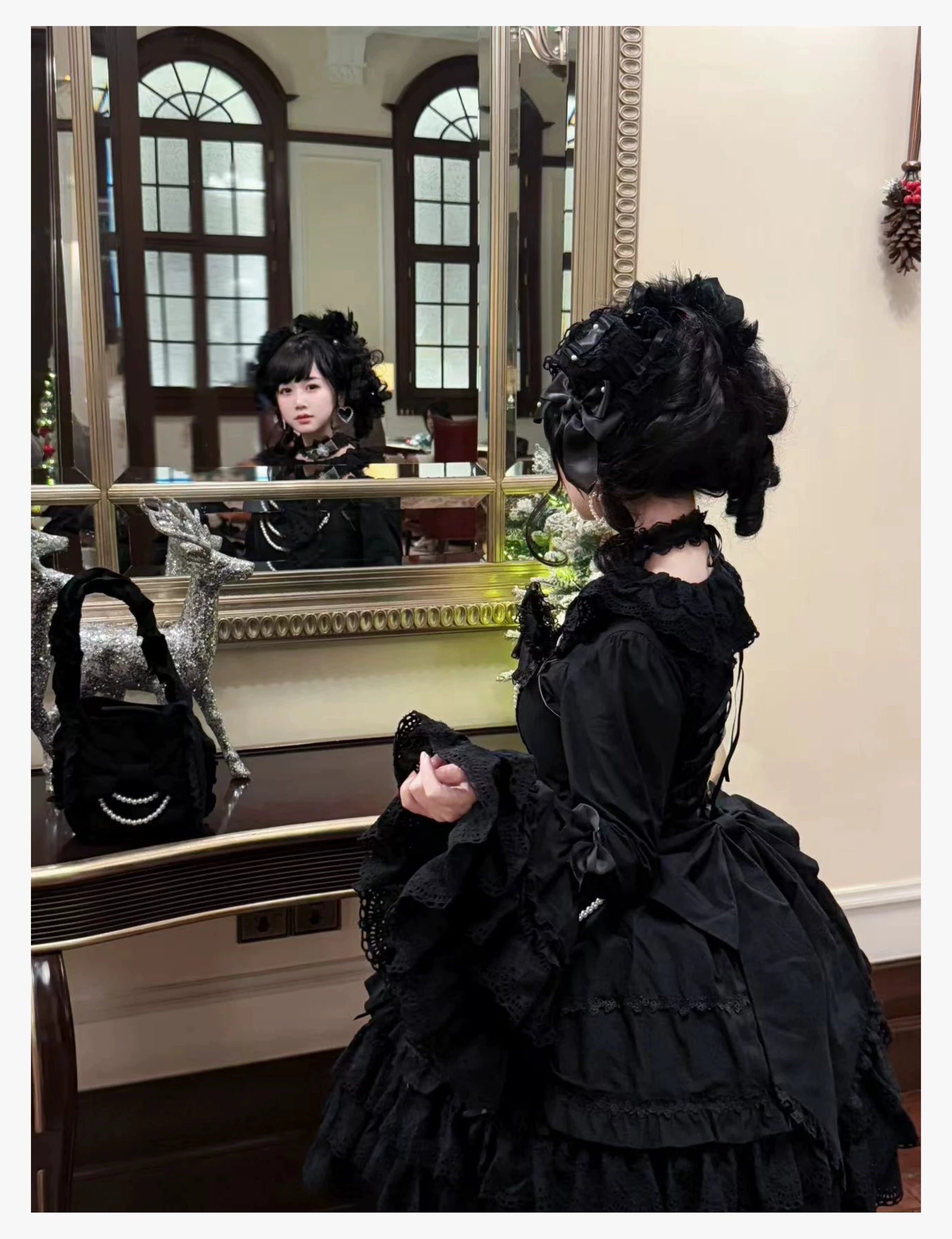 [Pre-orders available until 2/16] Pure Love Heart Language Ribbon and Lace Jumper Skirt