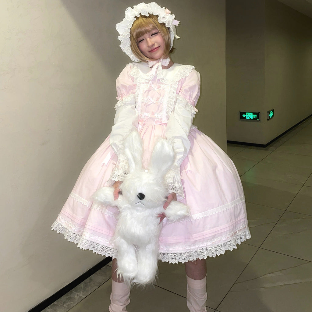 【受注予約5/21まで】Laura's Doll 付け袖付ワンピース・全5色