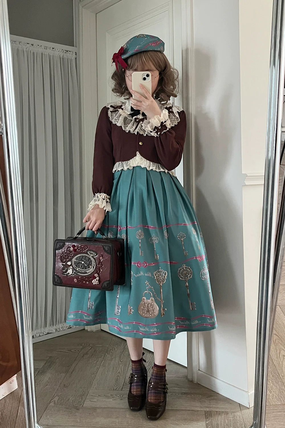 [Pre-order] Secret Key Antique Short Sleeve Dress