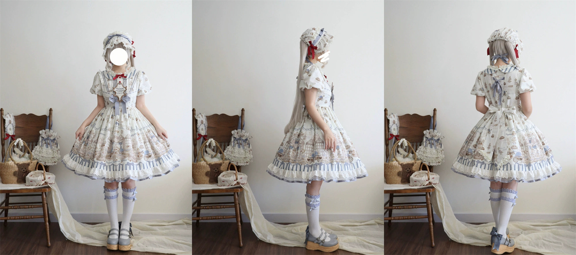 [Pre-orders available until 10/28] Antique Dessert Room Short Sleeve Dress