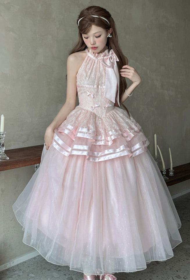 月光舞曲 ホルターネックドレス