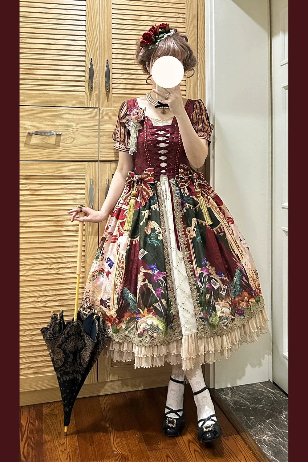 【受注予約4/8まで】Wanhua Mirror 西洋貴族風パフスリーブドレス