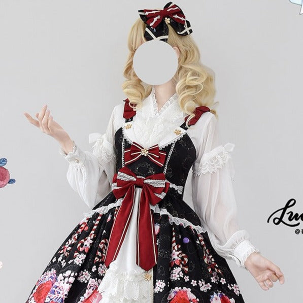 Ukizakura Japanese loli lace 3way blouse