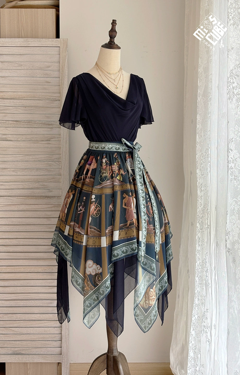 【受注予約6/12まで】Papyrus Storyイレギュラーヘムワンピース