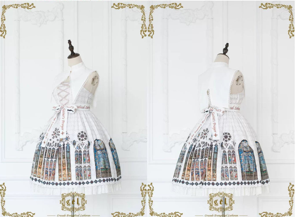 [Pre-orders available until 2/10] The Holy Cross Short-length jumper skirt with detachable collar