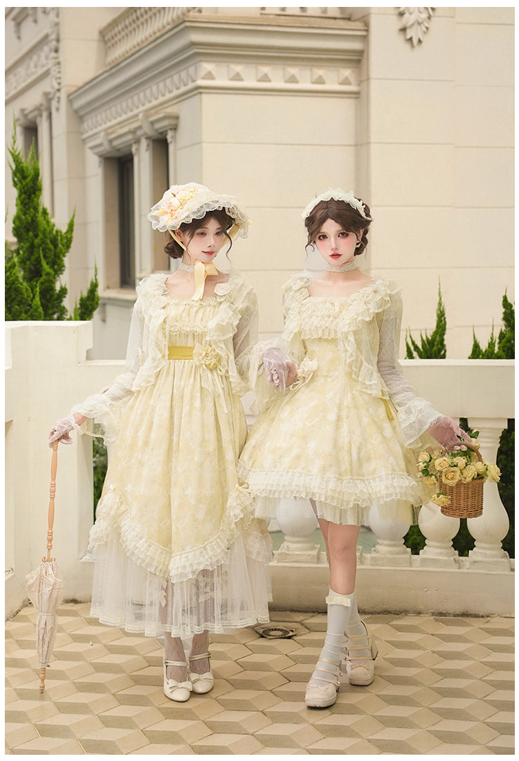 Wind Flower 草花プリントワンピース